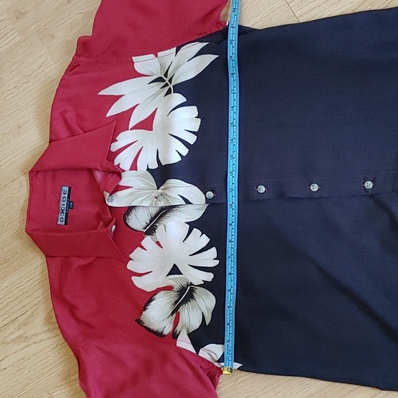 Oxide Sport Men'S US L Tropical Shirt in Red, Black and White - Picture 4 of 7